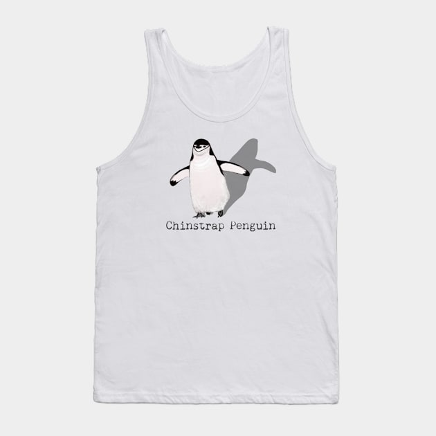 Chinstrap Penguin Labeled Tank Top by ArtAndBliss